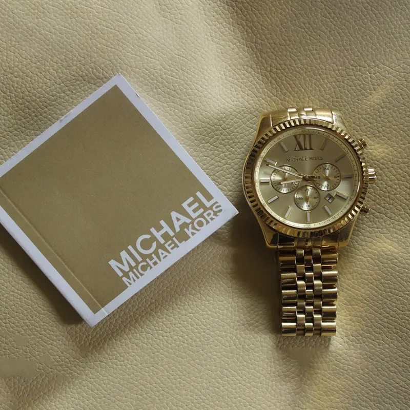 Michael Kors Lexington Gold-tone Quartz Men's Watch- MK8281